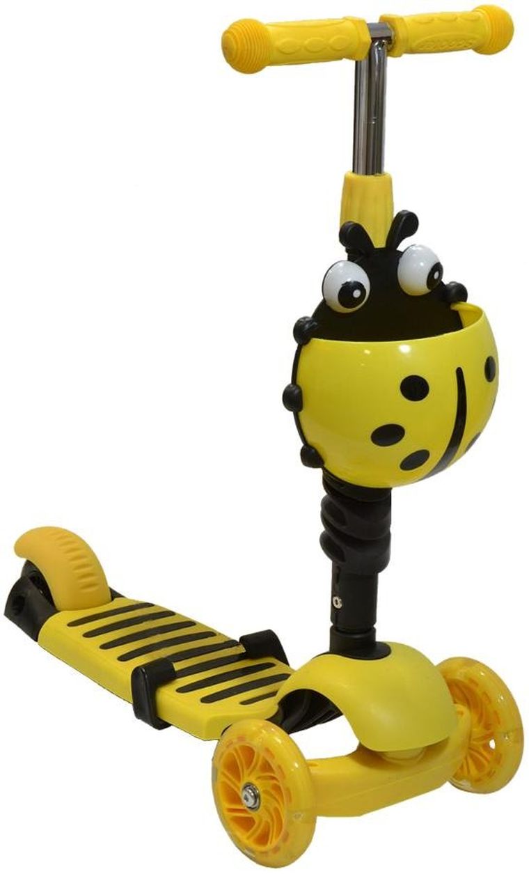 Enero, hulajnoga balansowa, jeździk 3w1, żółta biedronka