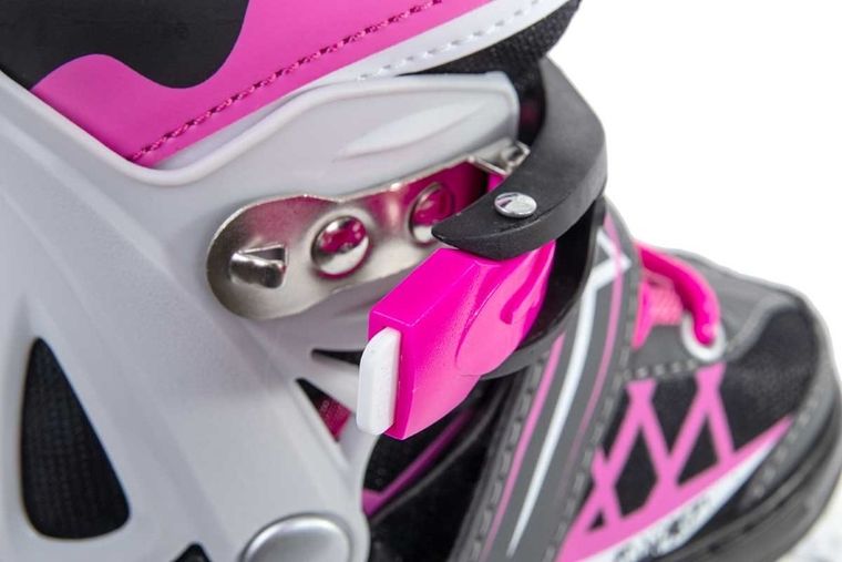 Enero Pro, łyżworolki, 4w1, LED, różowo-szare, rozmiar 38-41