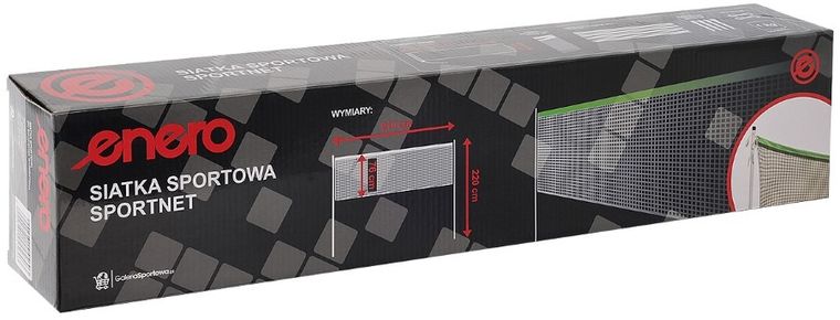 Enero, siatka do badmintona ze słupkami, 609-220 cm