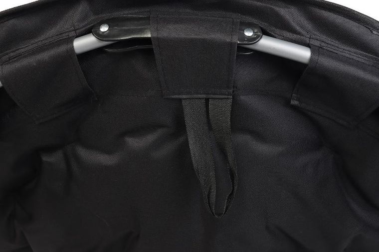 Enero, Trip, fotel turystyczny składany, czarny, 83-80-40 cm