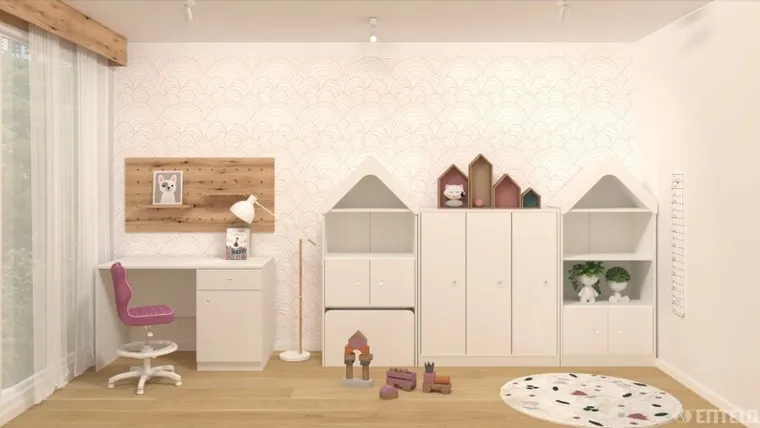 Entelo, Petit, krzesło dziecięce z podnóżkiem, wzrost 119-142 cm, różowe