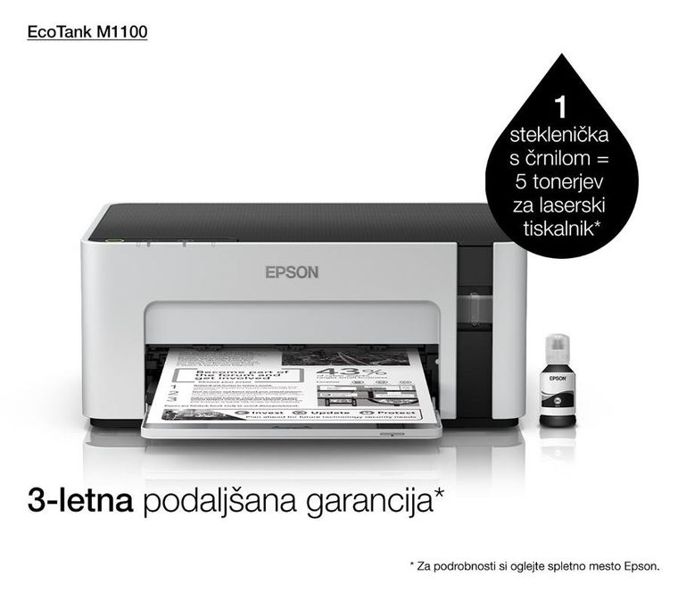 Epson, drukarka atramentowa, EcoTank M1100