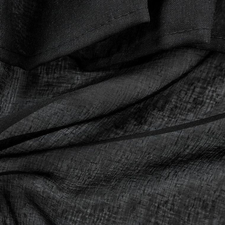 Eurofirany, firana gotowa, Dolly, na taśmie 140-250 cm, czarny