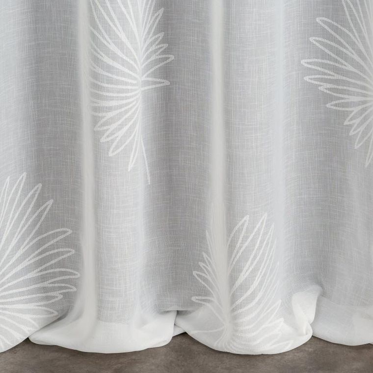 Eurofirany, firana gotowa, Jane, na taśmie, 140-270 cm, biały