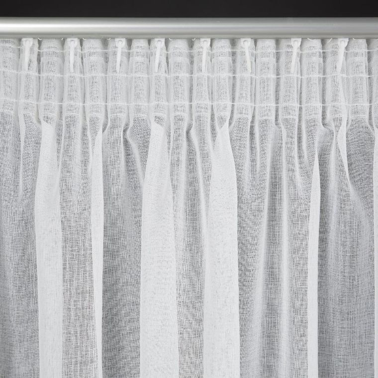Eurofirany, firana gotowa, Kaja, na taśmie, 140-270 cm, biały
