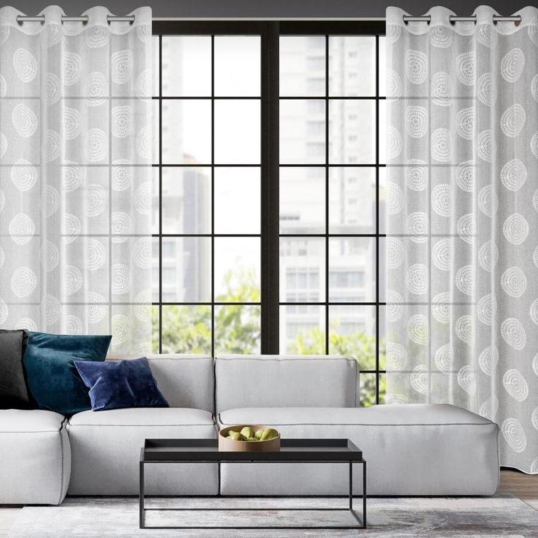 Eurofirany, firana gotowa, Milagros, 140-250 cm, biały