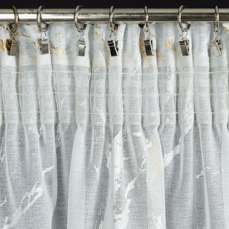 Eurofirany, firana gotowa, Molly, na taśmie, 140-270 cm, biały