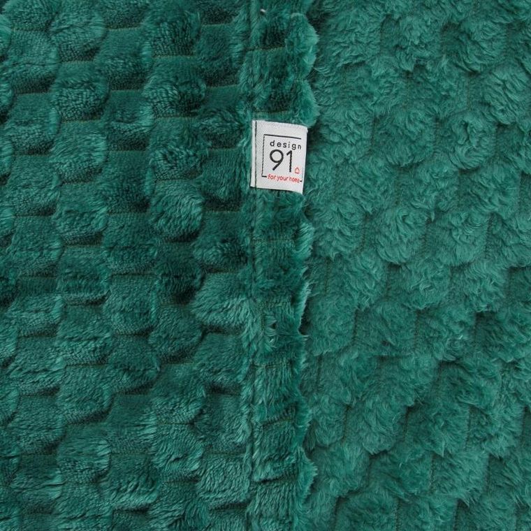 Eurofirany, koc d91 Cindy6, ciemnozielony, 150-200 cm