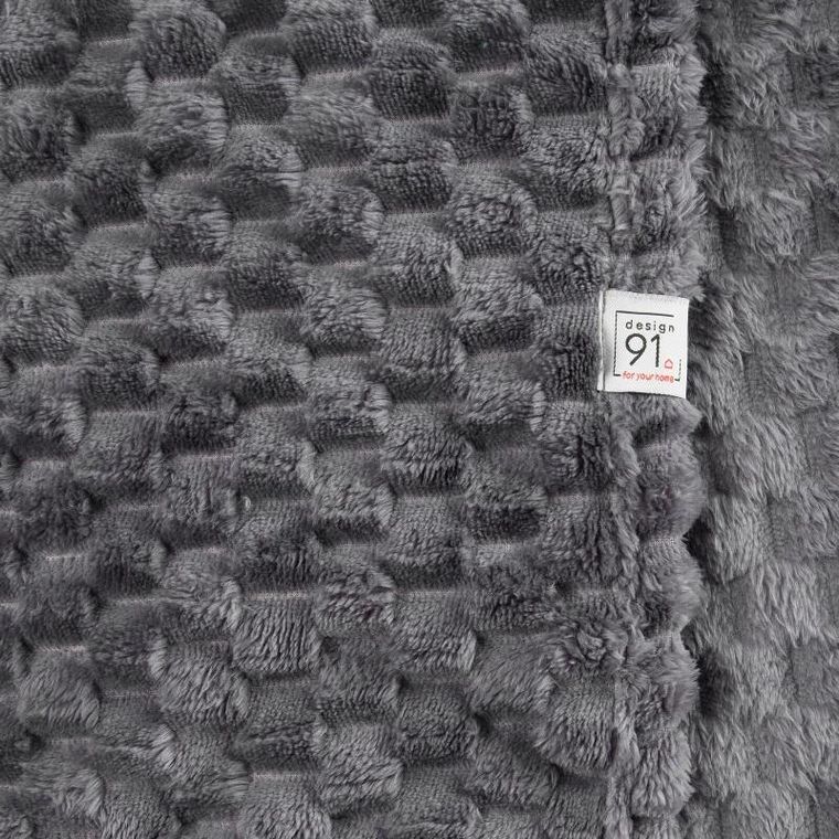 Eurofirany, koc d91 Cindy6, stalowy, 200-220 cm