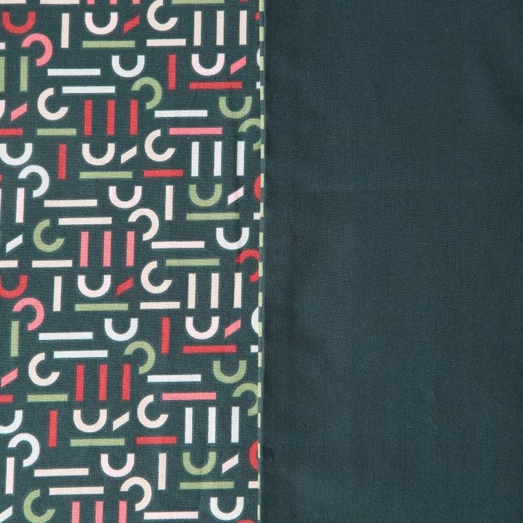 Eurofirany, komplet pościeli, Esprit, 160-200 cm, ciemnozielony