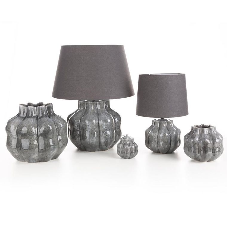 Eurofirany, świecznik dekoracyjny Niko, o 12-14 cm, grafitowy