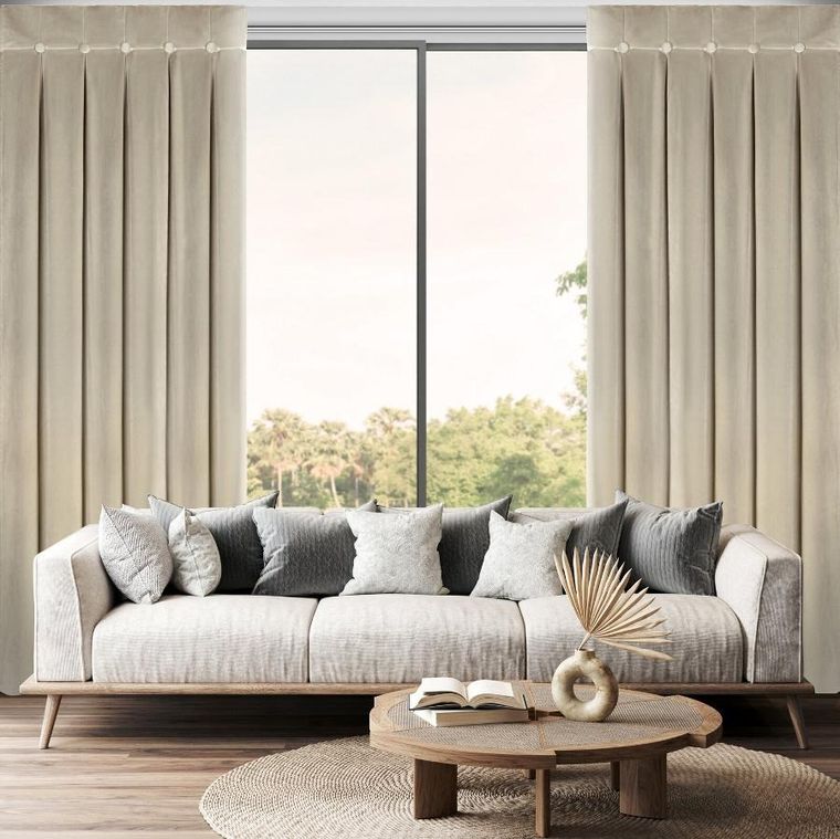 Eurofirany, zasłona gotowa, Alita, na szelkach, 140-250 cm, beżowy