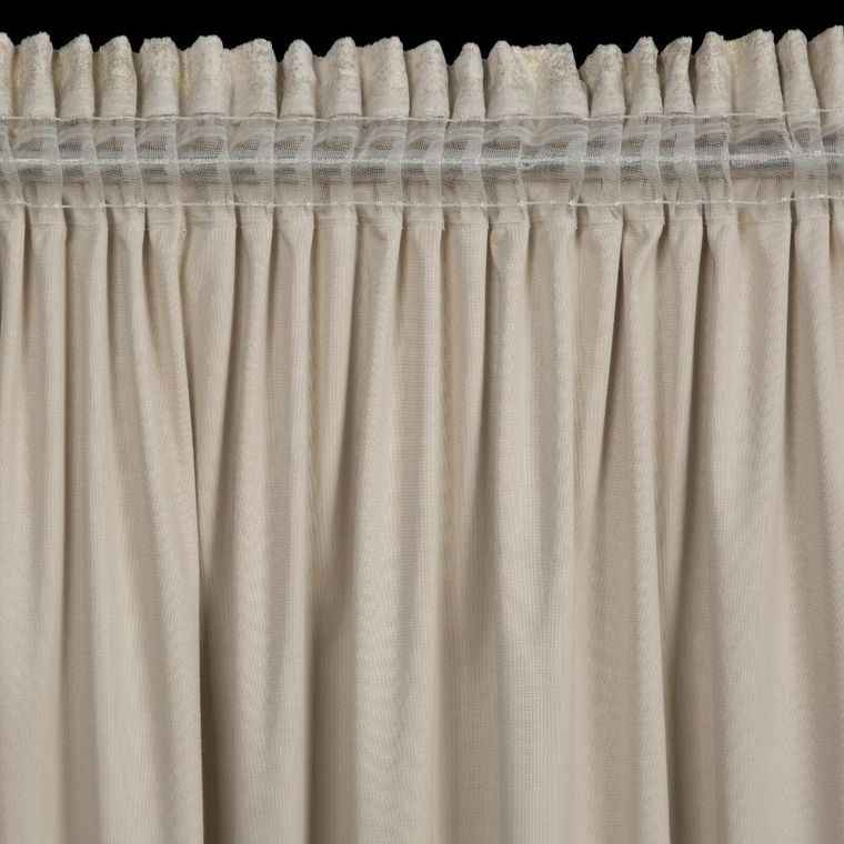 Eurofirany, zasłona gotowa, Avena, na taśmie, 135-270 cm, kremowy