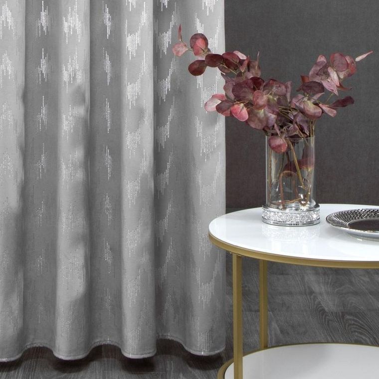 Eurofirany, zasłona gotowa, Bianka, 140-250 cm, szary