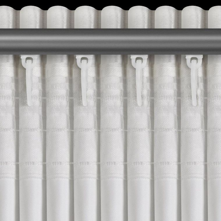 Eurofirany, zasłona gotowa. Cameron, na taśmie, 140-270 cm, biały