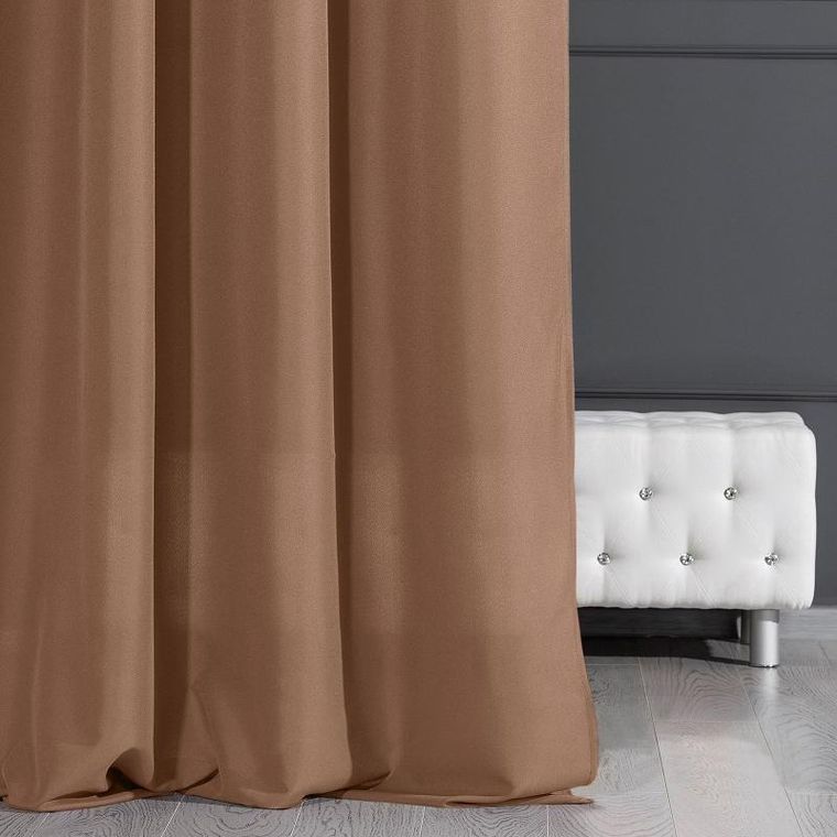 Eurofirany, zasłona gotowa D91 Adore, 140-250 cm, jasnobrązowy