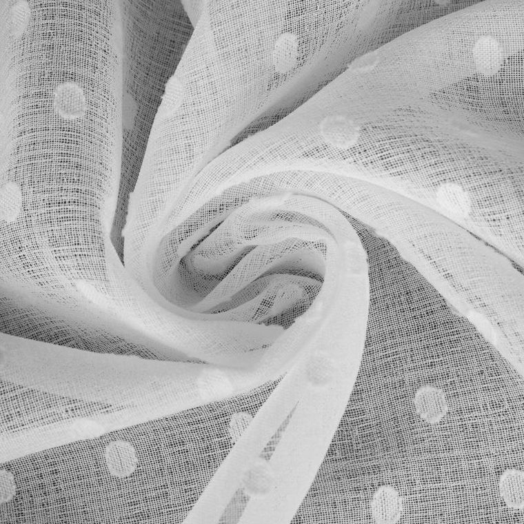 Eurofirany, zasłona gotowa, Hania, 140-250 cm, biały