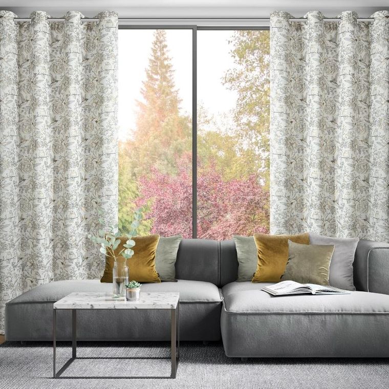 Eurofirany, zasłona gotowa lucina2, 140-250 cm, naturalny