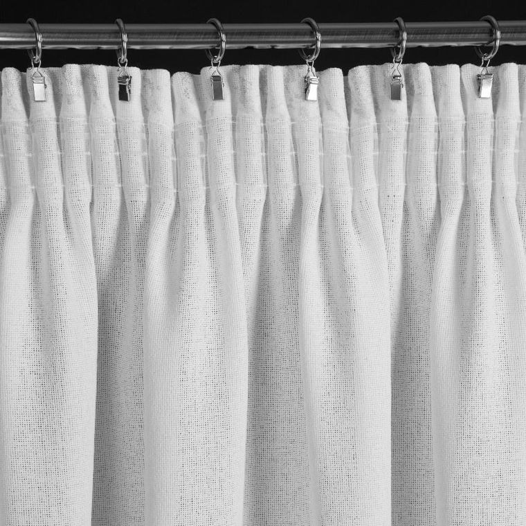 Eurofirany, zasłona gotowa, Marlene, na taśmie, 140-270 cm, biały