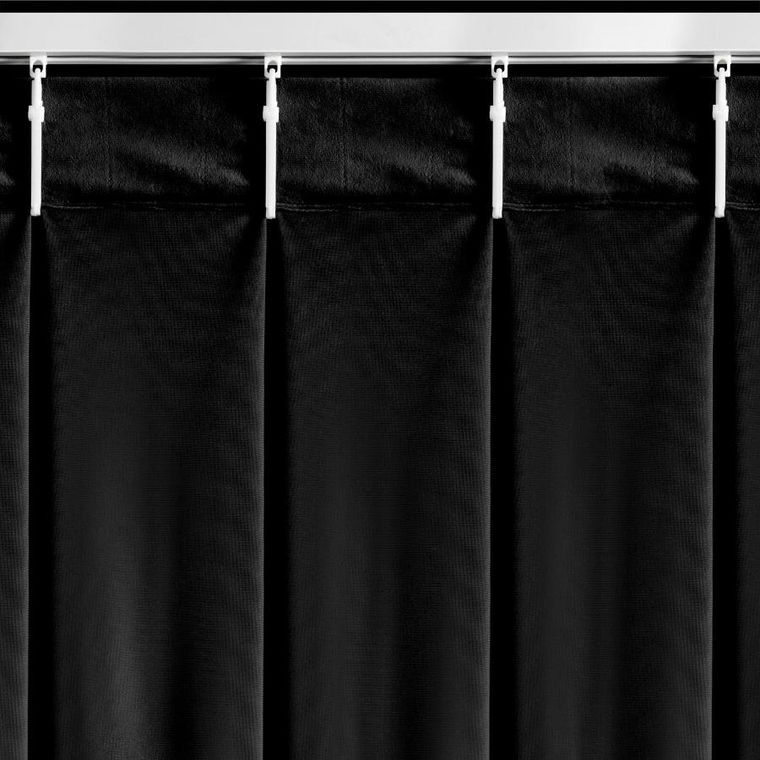 Eurofirany, zasłona gotowa, Melanie, 125-270 cm, czarny