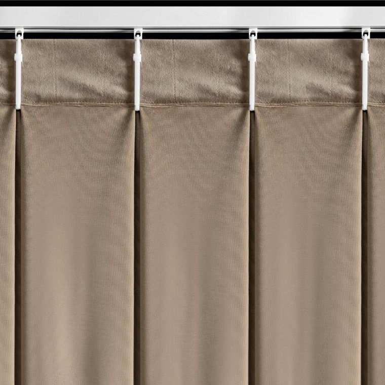 Eurofirany, zasłona gotowa, Melanie, 80-270 cm, ciemnobeżowy