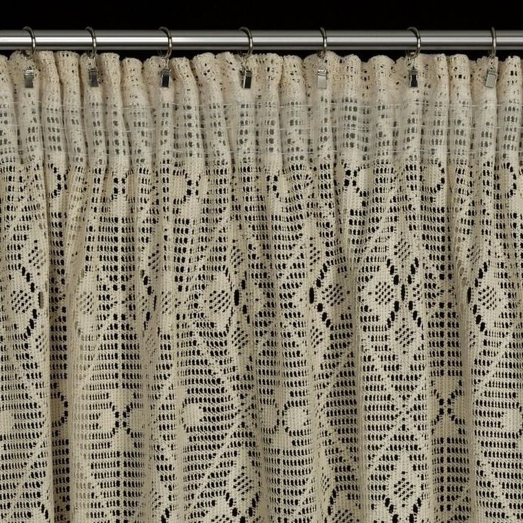 Eurofirany, zasłona gotowa, Nela, na taśmie 140-270 cm, naturalny