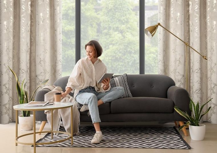 Eurofirany, zasłona gotowa, Raja, 140-250 cm, beżowy