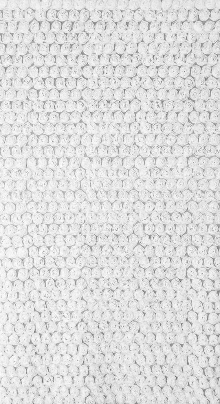 Eurofirany, zasłona gotowa, Roses, na taśmie, 140-270 cm, biały