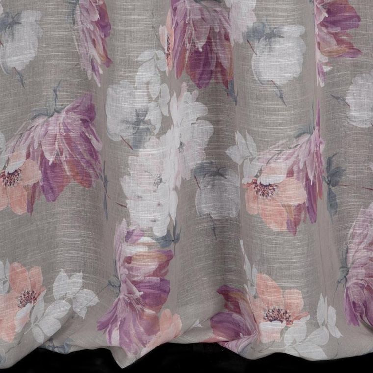 Eurofirany, zasłona gotowa, Sherry, na taśmie, 140-300 cm, srebrny