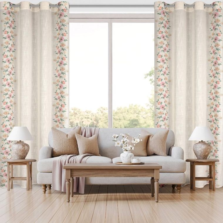 Eurofirany, zasłona gotowa, Vanesa, 140-250 cm, naturalny