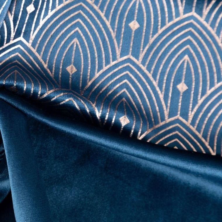 Eurofirany, zasłona zaciemniająca gotowa, Agnes, 140-250 cm, granatowy