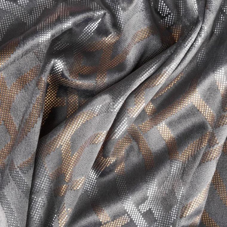 Eurofirany, zasłona zaciemniająca gotowa, Areta, 140-250 cm, stalowy