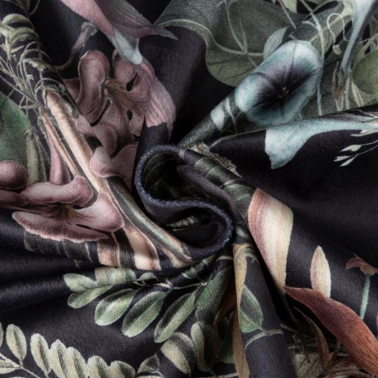 Eurofirany, zasłona zaciemniająca gotowa, Becky, 140-250 cm, czarny