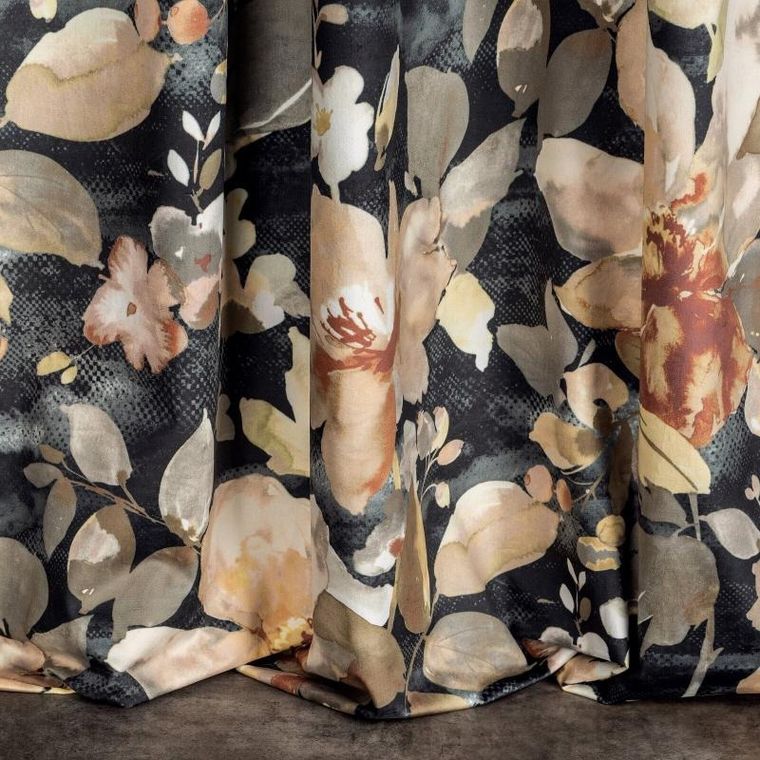 Eurofirany, zasłona zaciemniająca gotowa, Betty, na taśmie, 140-300 cm, grafitowy