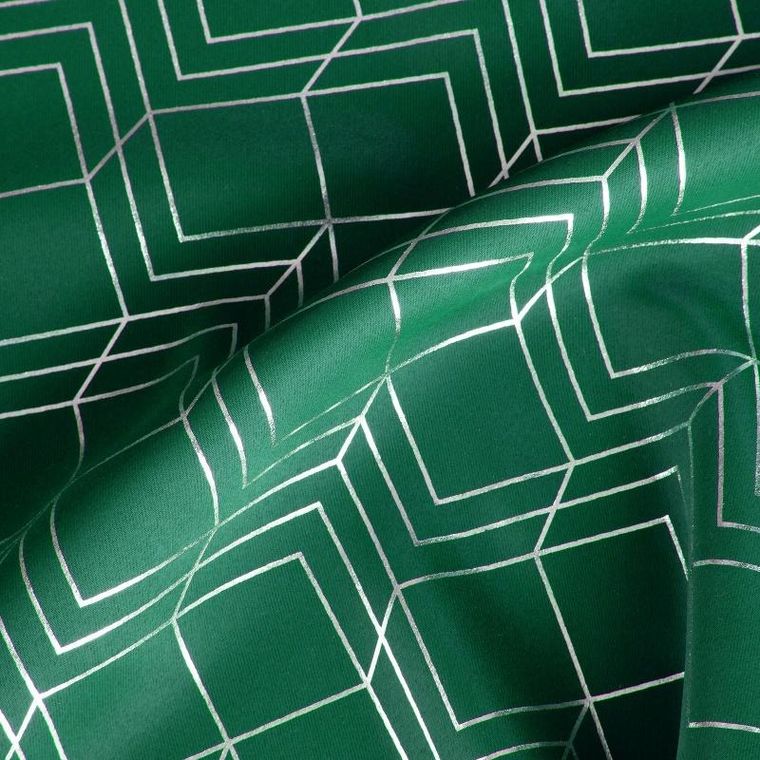 Eurofirany, zasłona zaciemniająca gotowa, D91 Poli, 140-250 cm, zielony