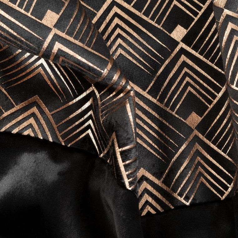 Eurofirany, zasłona zaciemniająca gotowa, Elen, 140-250 cm, czarny