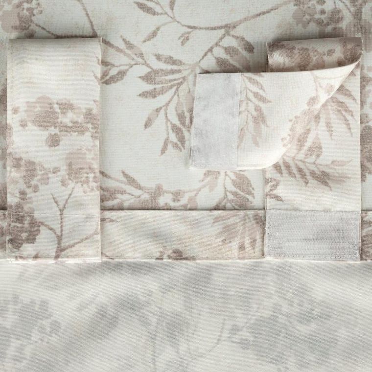 Eurofirany, zasłona zaciemniająca gotowa, Garden, na szelkach, 155-220 cm, kremowy