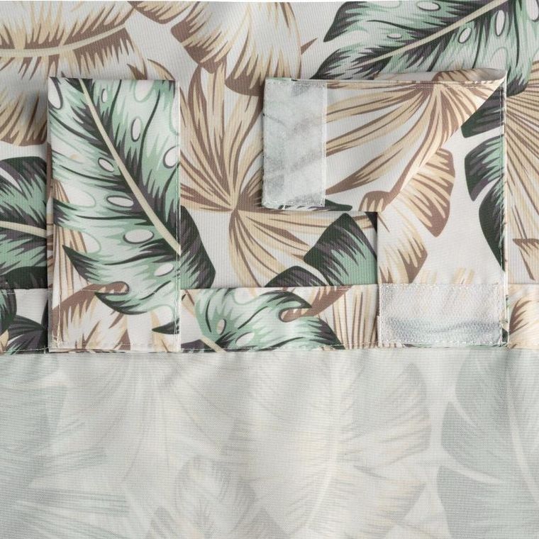 Eurofirany, zasłona zaciemniająca gotowa, Garden, na szelkach, 155-240 cm, beżowy