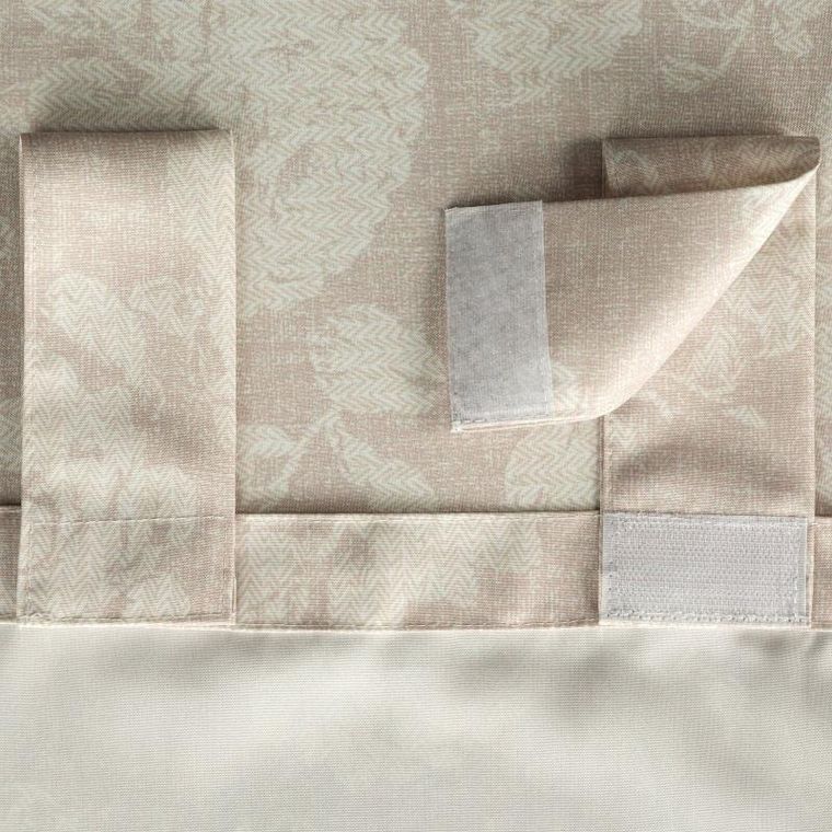 Eurofirany, zasłona zaciemniająca gotowa, Garden, na szelkach, 155-240 cm, pudrowy