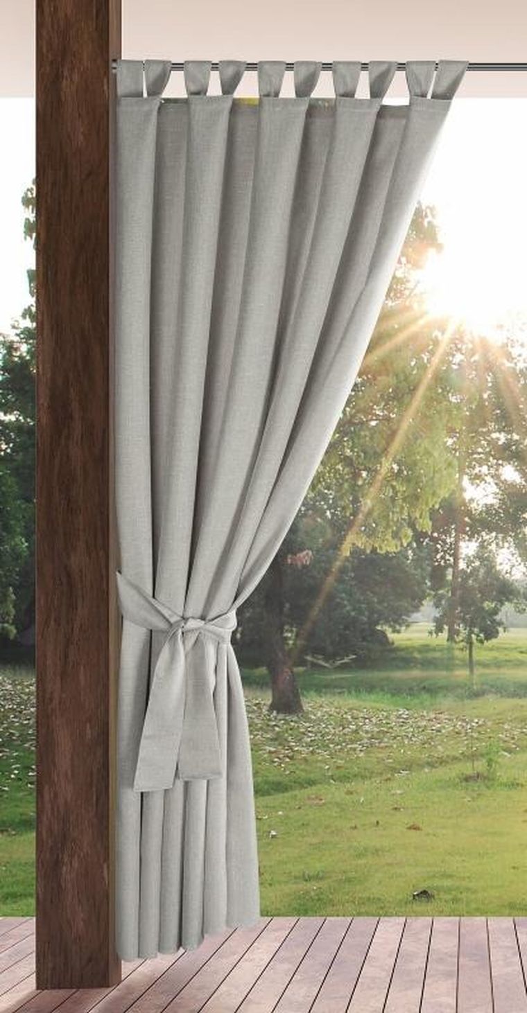 Eurofirany, zasłona zaciemniająca gotowa, Garden, na szelkach, 155-240 cm, srebrny