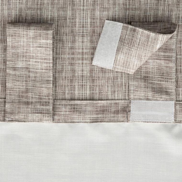 Eurofirany, zasłona zaciemniająca gotowa, Garden, na szelkach, 155-260 cm, brązowy