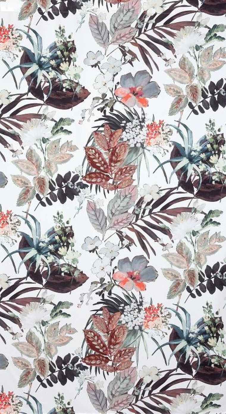 Eurofirany, zasłona zaciemniająca gotowa, Garden, na taśmie, 155-200 cm, biały