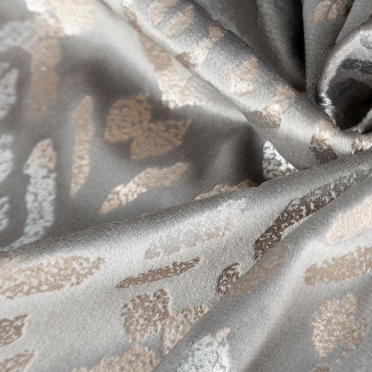 Eurofirany, zasłona zaciemniająca gotowa, laura, 140-250 cm, stalowy