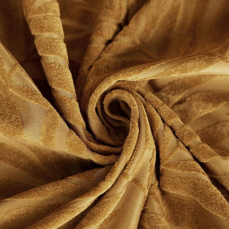 Eurofirany, zasłona zaciemniająca gotowa, Livia, 140-250 cm, złocisty