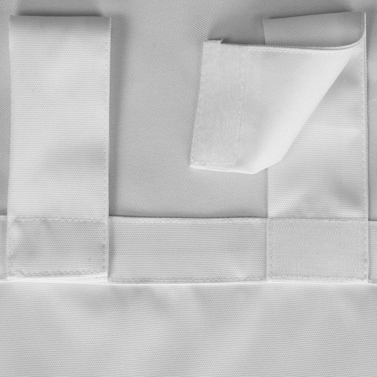 Eurofirany, zasłona zaciemniająca gotowa, na szelkach, garden2, 155-220 cm, biały