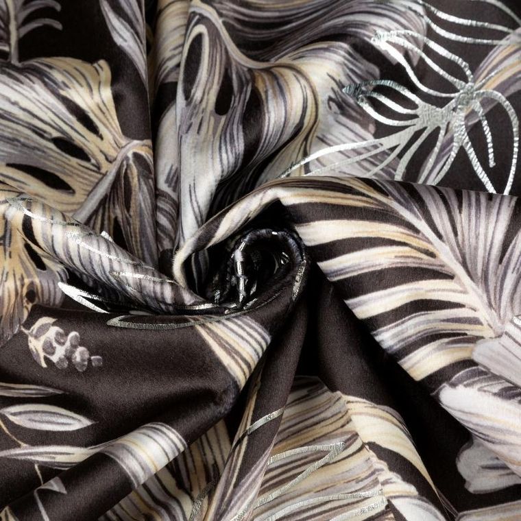 Eurofirany, zasłona zaciemniająca gotowa, na taśmie, 140-270 cm, czarny