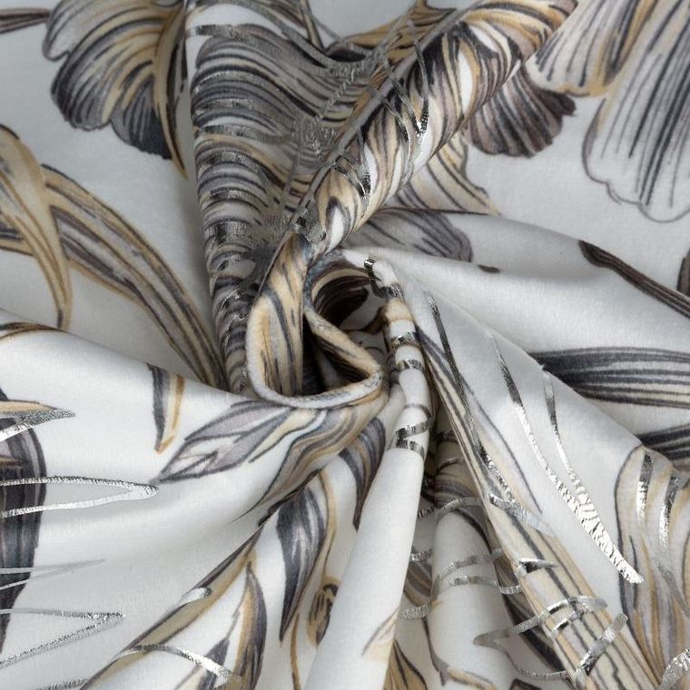 Eurofirany, zasłona zaciemniająca gotowa, na taśmie, Rodos, 140-270 cm, biały