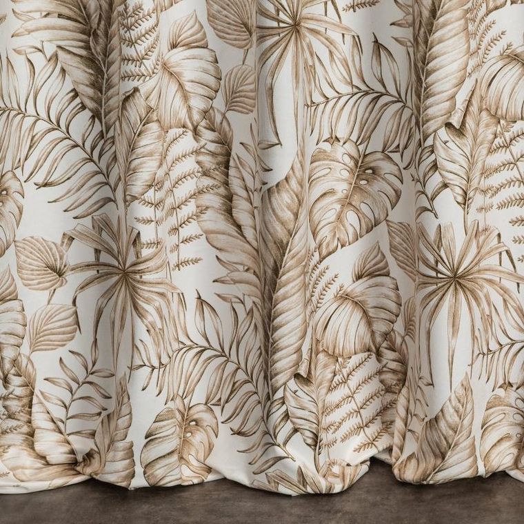 Eurofirany, zasłona zaciemniająca gotowa, Saba, na taśmie, 140-270 cm, biały