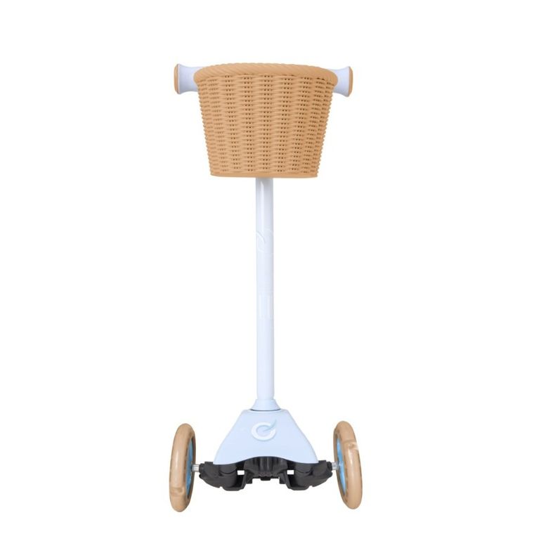 EVO, Mini Cruiser, 3-kołowa hulajnoga z koszyczkiem, błękitna