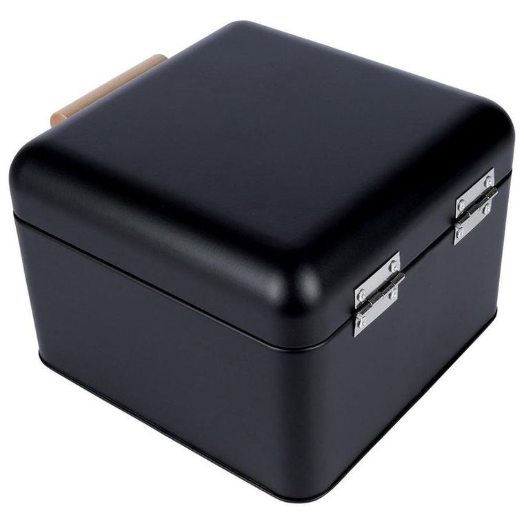 Excellent Houseware, chlebak metalowy, czarny